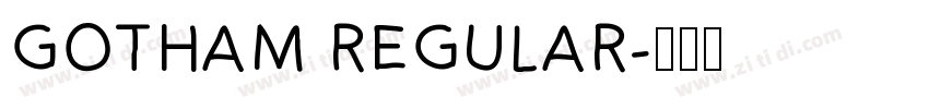 GOTHAM REGULAR字体转换